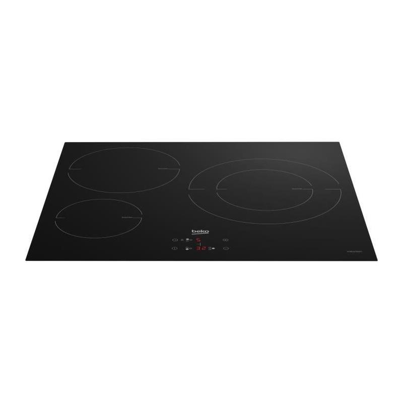 Table a Induction BEKO HII63405MT - 3 plaques de cuisson - Noir