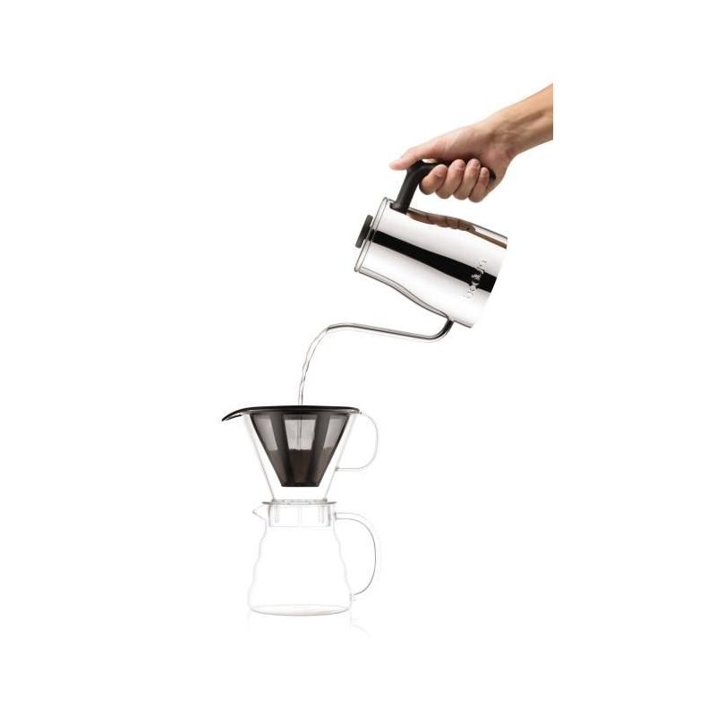 MELIOR Cafetiere, filtre permanent maille inox, 5 tasses, 0.6 l