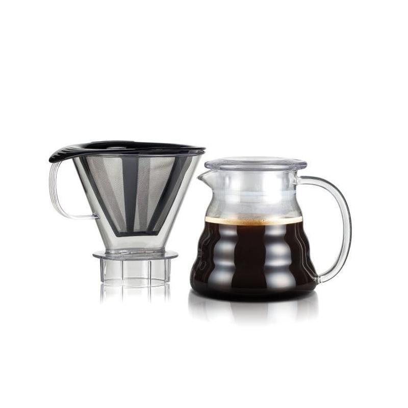 MELIOR Cafetiere, filtre permanent maille inox, 5 tasses, 0.6 l