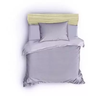 Parure de lit 220x240 cm + 2 taies 60x60 cm - Gris Parure de lit 220x240 cm + 2 taies 60x60 cm - Gris