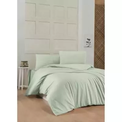 Ensemble de lit 100% coton renforcé - Vert Ensemble de lit 100% coton renforcé - Vert