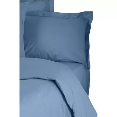 Parure de lit 100% coton renforcé - Bleu