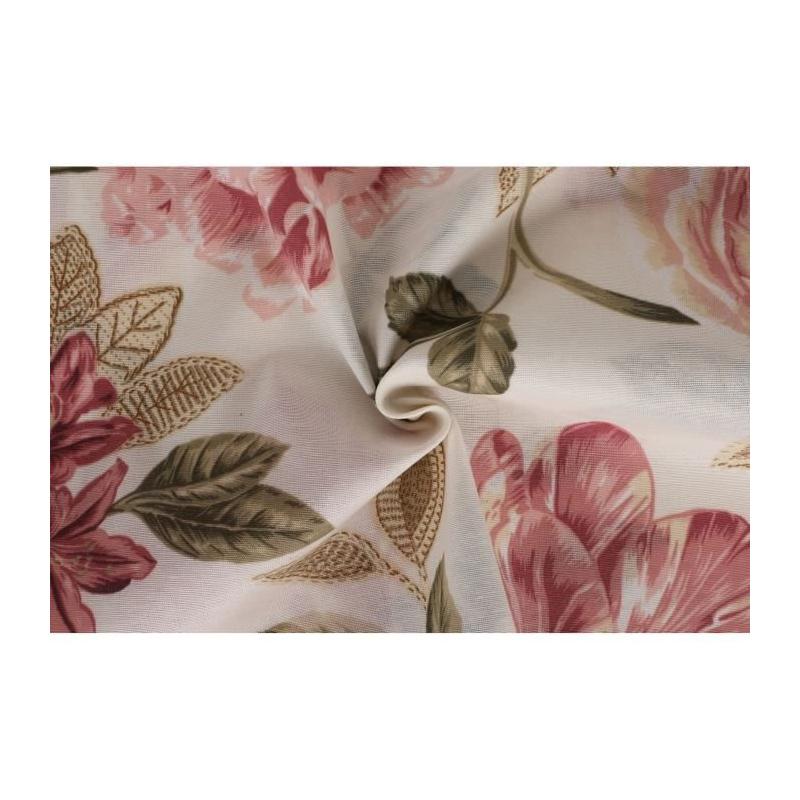Parure de lit - 1 housse de couette 220 x 240 cm + 2 taies d'oreiller 60 x 60 cm - 65% coton, 35% polyester - Creme