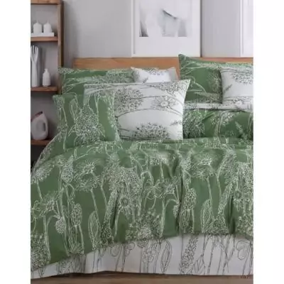 Parure de lit 100% coton renforcé - Vert Parure de lit 100% coton renforcé - Vert