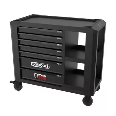 Servante d'atelier KS Tools - 7 tiroirs - Noir - 40 kg Max