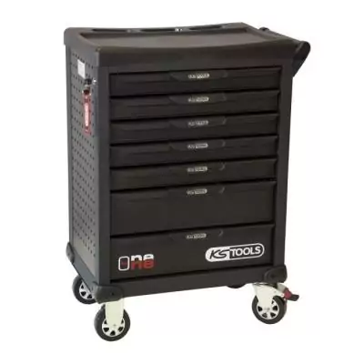 Servante d'atelier KS Tools - 7 tiroirs - Noir - Industrielle & Robuste