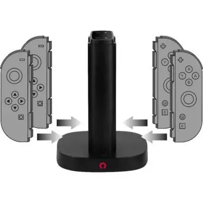 Station de rechargement pour Joy-Con - 2 paires - Noir