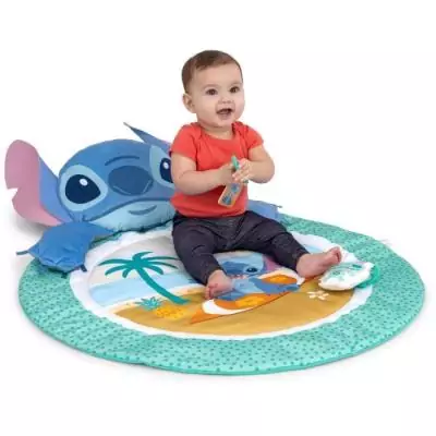 Tapis éveil bébé Disney Stitch : arche jouets sensoriels Tapis éveil bébé Disney Stitch : arche jouets sensoriels