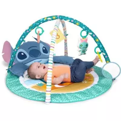 Tapis éveil bébé Disney Stitch : arche jouets sensoriels Tapis éveil bébé Disney Stitch : arche jouets sensoriels