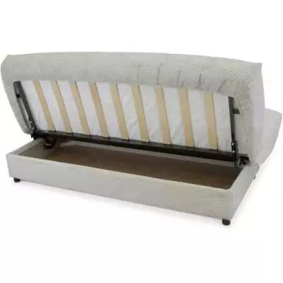 Clic-clac beige velours côtelé 3 places - 130 x 190 cm