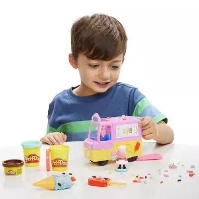 Play-Doh Peppa et le camion de glaces: Pâte à modeler avec Peppa et George
