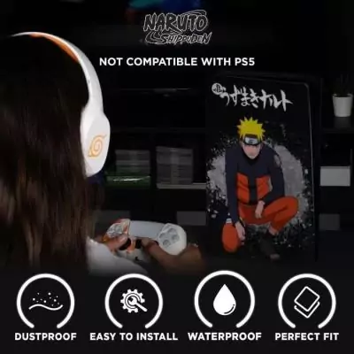 Housse Silicone Naruto pour Playstation 5 Slim - Accessoire stylé PS5