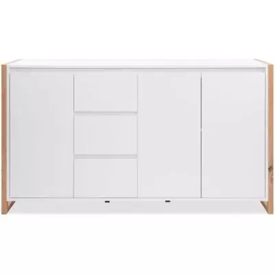 Buffet DENVER Chêne artisan / Blanc - 160 x 40 x 88 cm Buffet DENVER Chêne artisan / Blanc - 160 x 40 x 88 cm