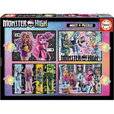 Progression terrifiante : 4 puzzles Monster High - Educa