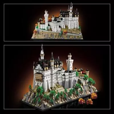 Construisez le majestueux Château de Neuschwanstein en LEGO!