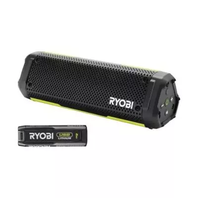 Enceinte Bluetooth Ryobi 4V - Résistante IP67 - Batterie 2,0 Ah - USB-C