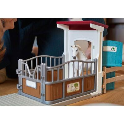 schleich Box avec étalon Pur-Sang anglais schleich Box avec étalon Pur-Sang anglais