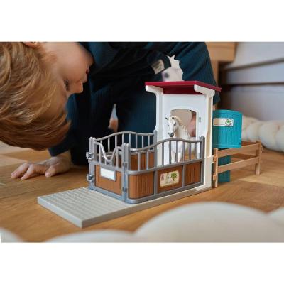 schleich Box avec étalon Pur-Sang anglais schleich Box avec étalon Pur-Sang anglais