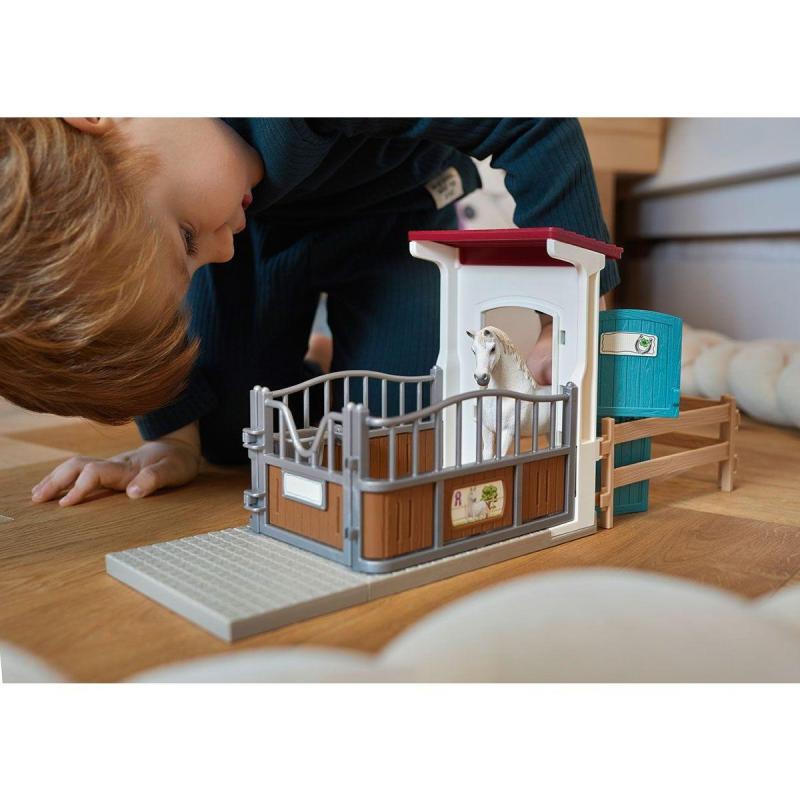 schleich Box avec étalon Pur-Sang anglais