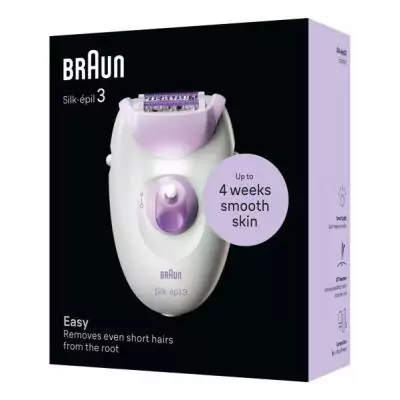 Braun Silk-épil 3 3-000 20 pince(s) Violet, Blanc