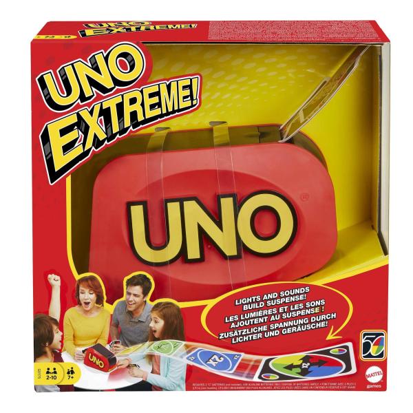 Uno Extreme, Jeu de Cartes Famille - Des 7 ans GXY75 - Mattel Games