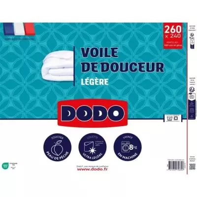 Couette Ultra Légère 100 g/m² Voile de Douceur - Blanc