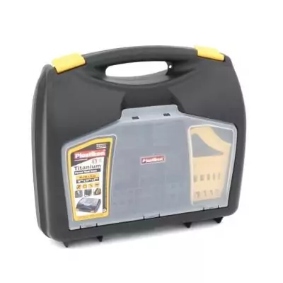 Valise à outils Plastiken 40 cm Titanium - Noire