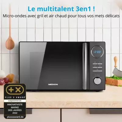MEDION MD 11493 Noir Micro-onde combiné Comptoir 23 L 900 W