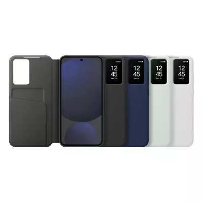 Samsung Coque Smart View avec porte-carte pour Galaxy S24 FE