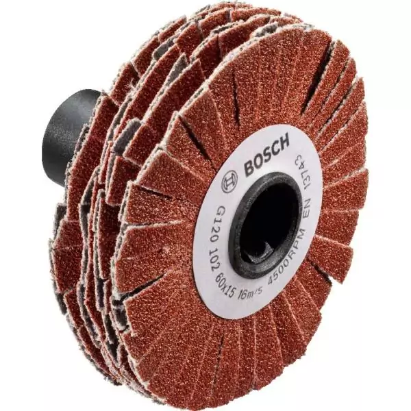 Cylindre abrasif Bosch - (Accesssoire pour Texoro, Grain 80, Largeur 15mm, Souple)