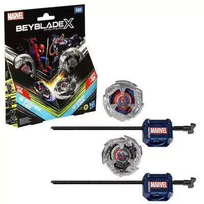 Beyblade X Marvel Collab Spider-Man 3-60F vs. Venom 3-80N