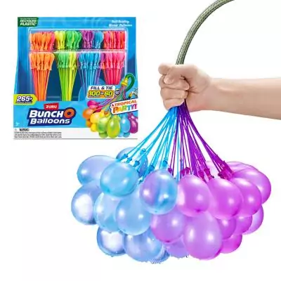 Bunch O Balloons Tropical Party pack de 265 bombes à eau (8 grappes) ZURU