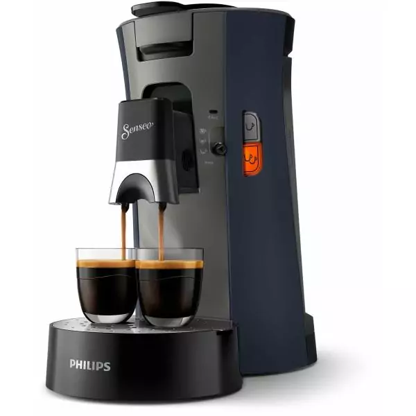 Cafetiere a dosette - PHILIPS - SENSEO - CSA240/71 - Select - Bleu nuit
