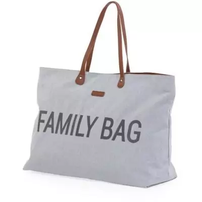 Sac à langer CHILDHOME Family Bag - Canvas - Gris