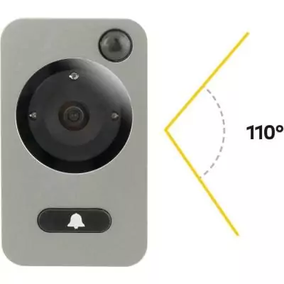 Judas Numérique Yale DDV5800 Noir - Sonnette Intégrée Judas Numérique Yale DDV5800 Noir - Sonnette Intégrée