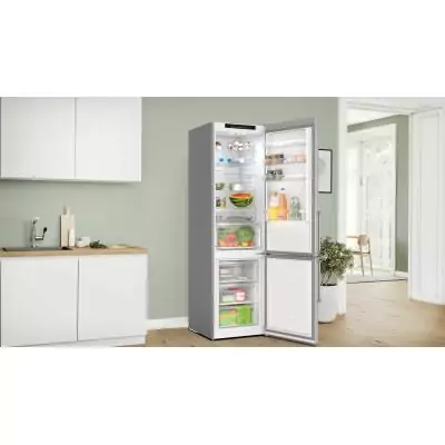 Bosch Serie 4 KGN39VLCT réfrigérateur-congélateur Pose libre 363 L C Acier inoxydable