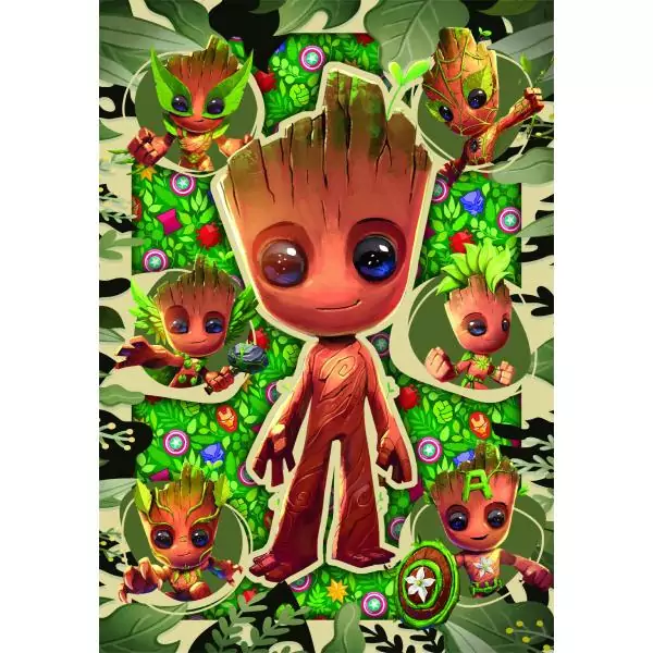 CLEMENTONI - 104 pieces - Marvel, Groot
