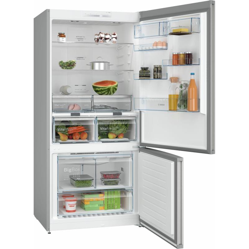 Bosch Serie 4 KGN86VIEA réfrigérateur-congélateur Pose libre 631 L E Acier inoxydable