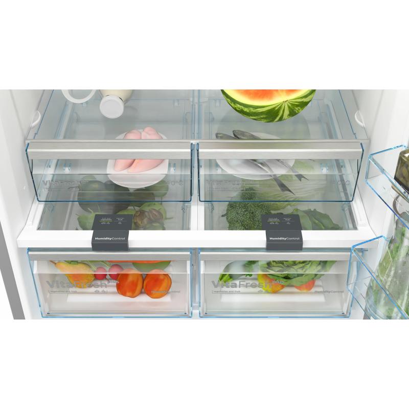 Bosch Serie 4 KGN86VIEA réfrigérateur-congélateur Pose libre 631 L E Acier inoxydable