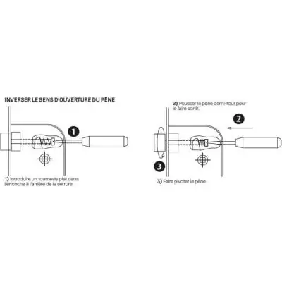 Serrure encastrée YALE Y60R-A40/N - Sécurité porte entrée