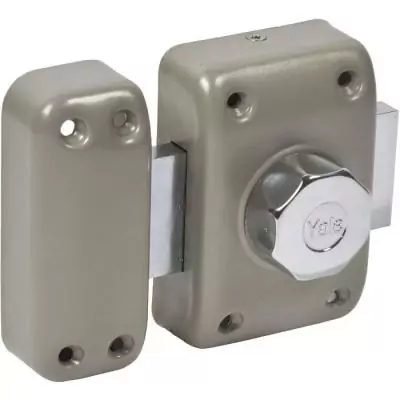 Verrou Yale YV20BTS Bouton sans cylindre Aluminium Sécurité 6