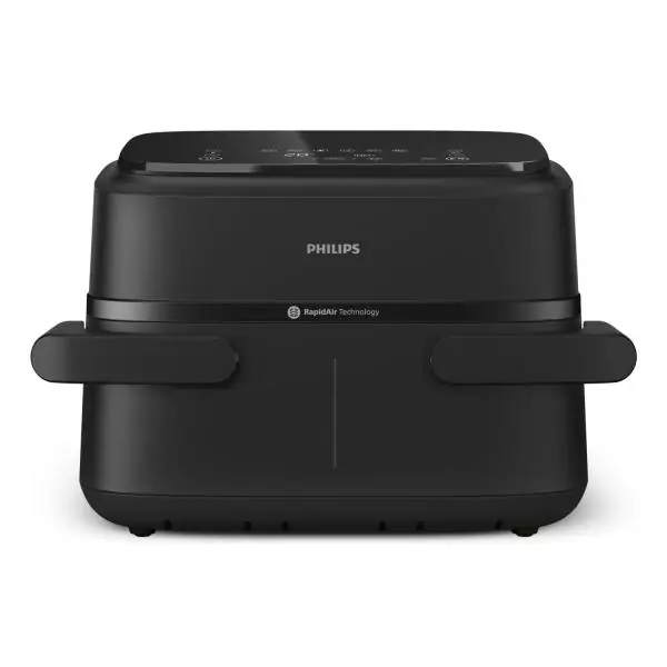 Friteuse sans huile - PHILIPS - NA150/00 - Airfryer Série 1000 - Panier flexible 7.L - Séparateur amovible - 2400W - Noir