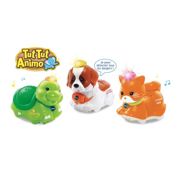 Coffret Trio Tut Tut Animo VTECH - Animaux Domestiques - 3 animaux parlants et roulants - Mixte - De 1 a 5 ans