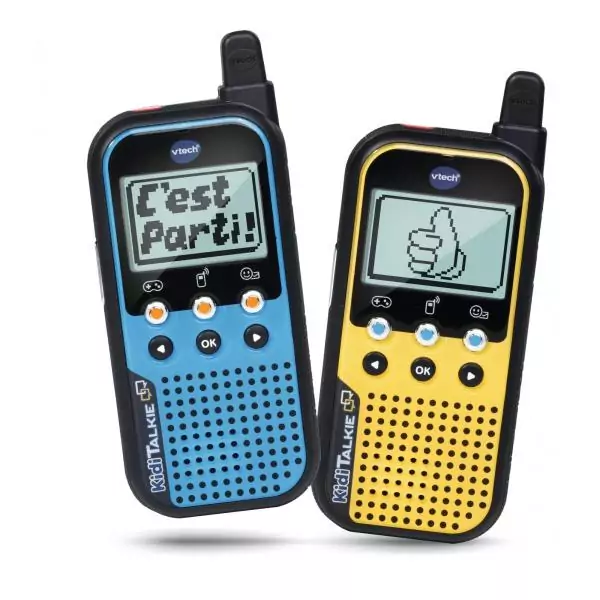 Talkie Walkie VTECH Kidi Talkie - Bleu & Jaune - 6 en 1 pour des heures de jeu et de fun