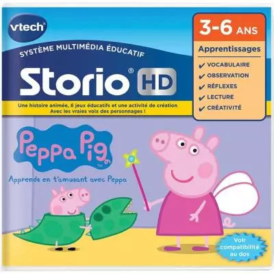 VTech JEU HD STORIO - PEPPA PIG