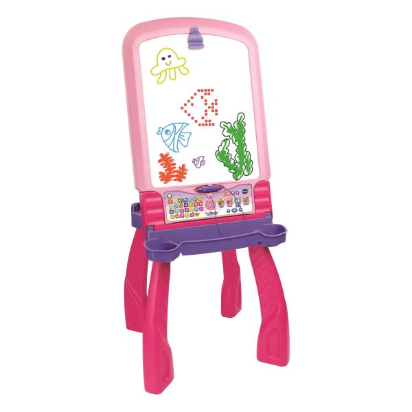 Chevalet Interactif 3 en 1 VTECH - Rose - Pour Fille - A partir de 3 ans