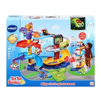 VTech Tut Tut Bolides - Méga Circuit Spirales 2 En 1 (+ Titouan, Fou Du Volant)