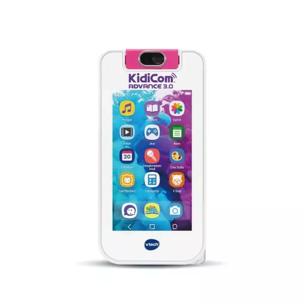 VTECH - KidiCom Advance 3.0 - Blanc - Fonctionnalités High-Tech - Batterie Rechargeable - 6-12 ans