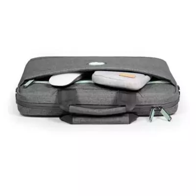 Sacoche PC éco-responsable pour ordinateur 15.6" - Gris