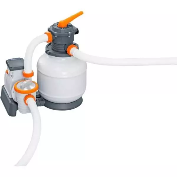 Filtre a sable - Bestway - 8 327 L/h - Avec préfiltre - Pour piscines de 1 100 a 54 500 L
